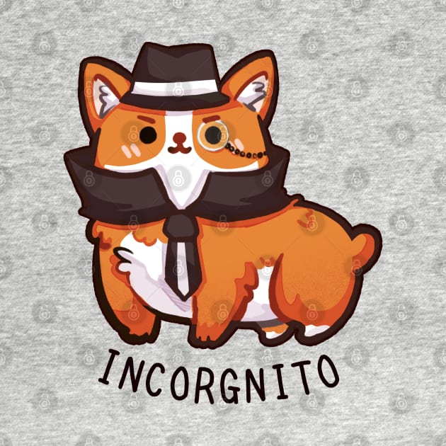 Incorgnito cute corgi on chrome incognito by mushopea